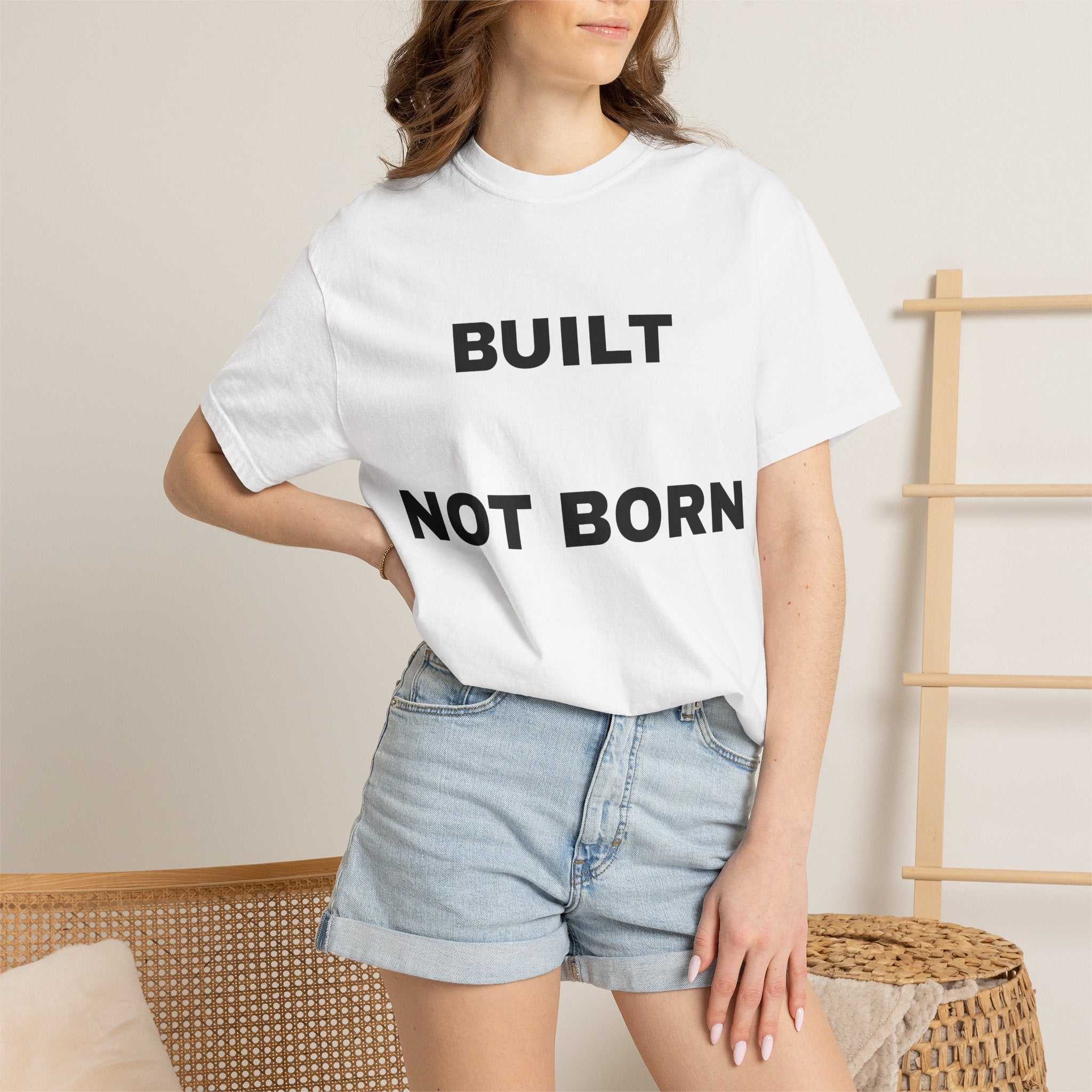Built Not Born T-Shirt — Motivational Gym Tee for Fitness & Strength